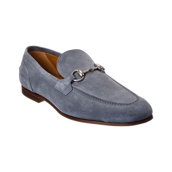 Gucci Jordaan Suede Loafer, Blue - Picture 1 of 5
